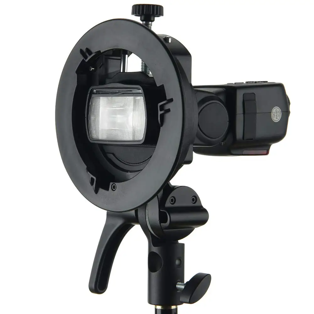 S2 Updated S-Type Speedlite Bracket Bowens Mount Holder Compatible With  AD200 AD200Pro AD400Pro