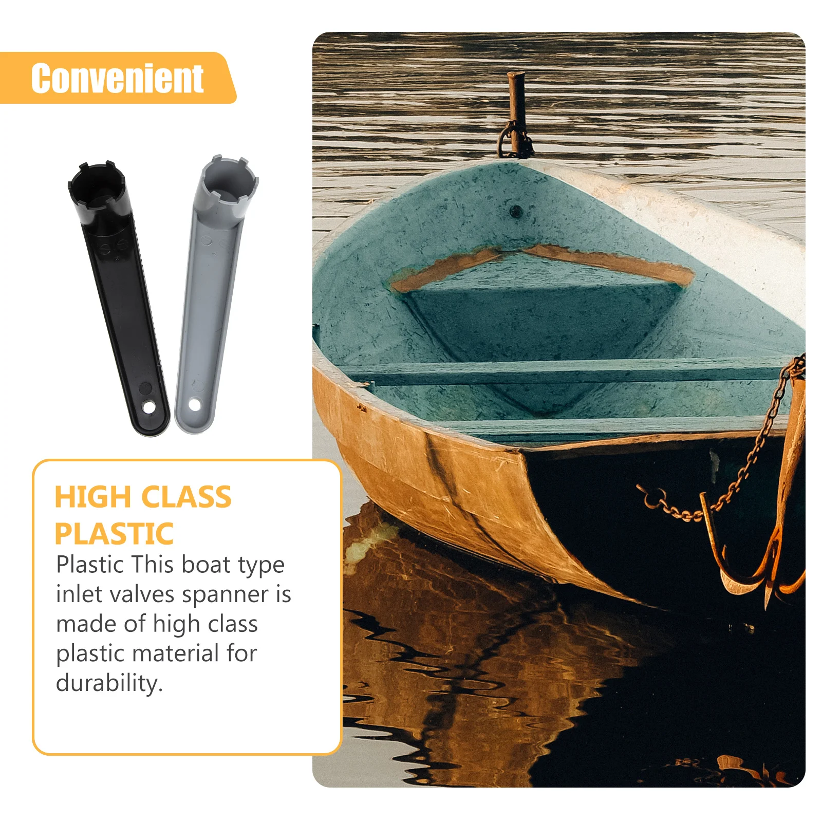 

2Pcs Kayak Valve Spanners Professional Valves Wrenches Wear Resistant Lightweight Practical Tools