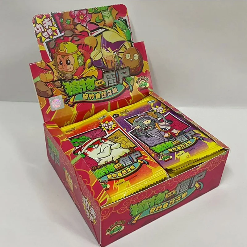 Kayou Official Plants Vs. Zombies Card Pack Series 2 Spacetime Adventure Dinosaur Crisis Prehistoric Battle Anime Cards Gift Toy