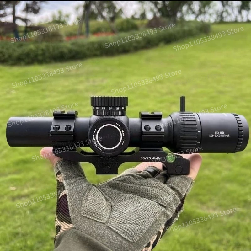For Night Vision Wide-angle Speed Sight High Definition Cross 5 Telescope 1.2-6 Times Mirror Slingshot