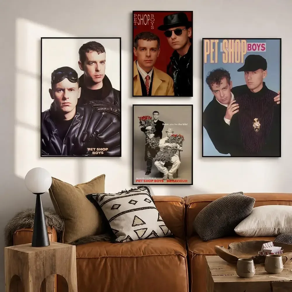 Music Artist Pet Shop Boys Poster HD poster wall art self-stick no-residue for home cafe office great gift