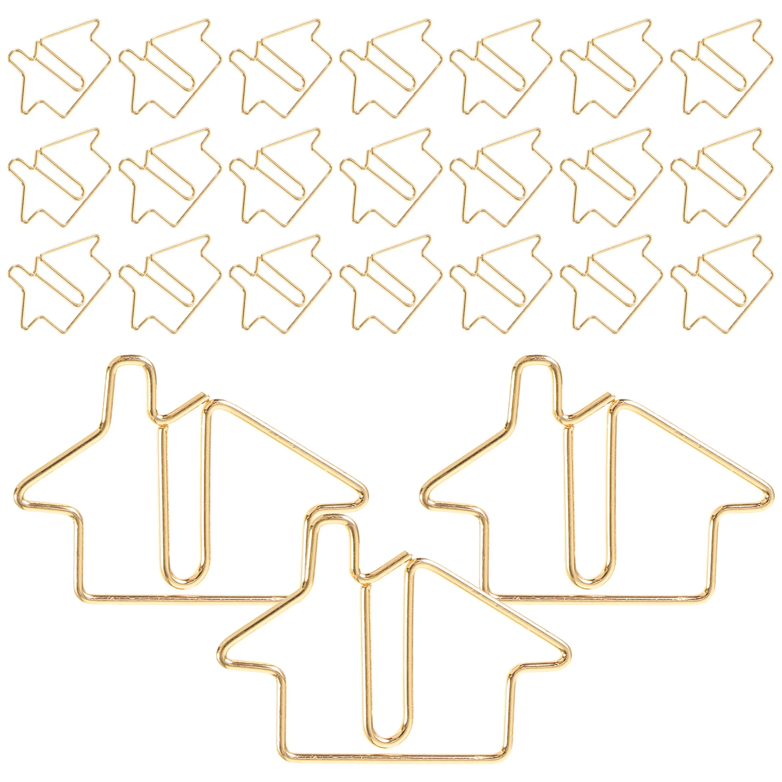 50 Uds Clips de Metal pequeños clips de papel para archivos de oficina documentos fotos notas forma creativa multiusos marcapáginas DIY decorativos