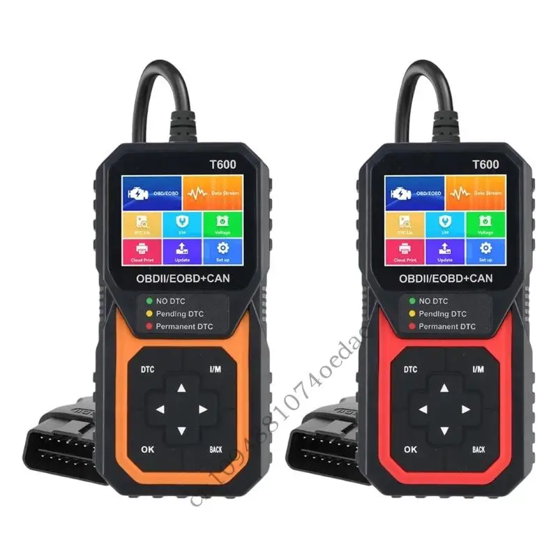 0XXC Professional Car Diagnostic Scanners with Cloud Print Support & Oxygen Sensors Testing Easy to Carry for OBD2 Vehicles