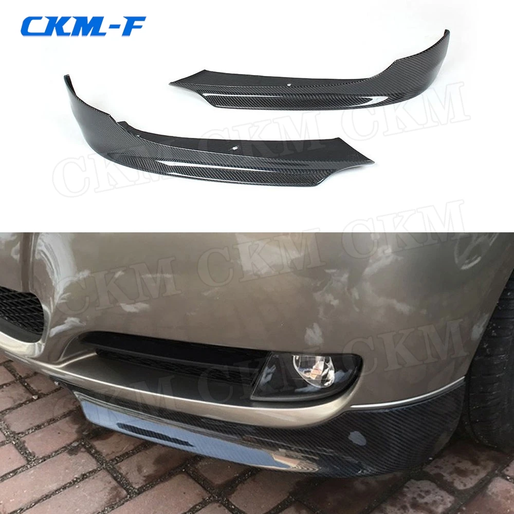 

2 PCS Front lip Splitters Flaps Spoiler For BMW 3 Series E90 Base Sedan LCI 2006-2012 Carbon Fiber Bumper Fin Winglets