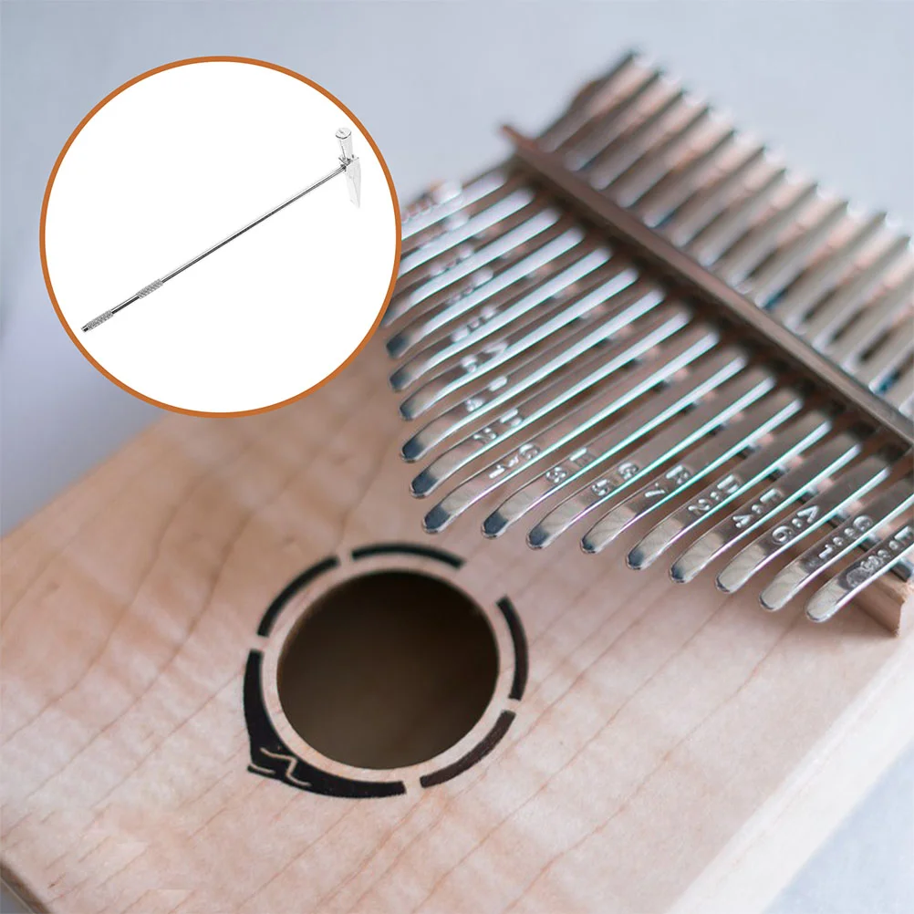 

2 Pcs Kalimba Thumb Hammer Keyboard Piano Accessories Tuner Kit Tuning Stainless Steel
