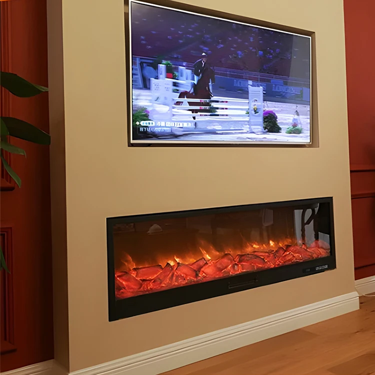 Electric Fireplace Heater LED Colors 1500W Power Modern Style Electric Fireplace Heater 1200*180*400MM