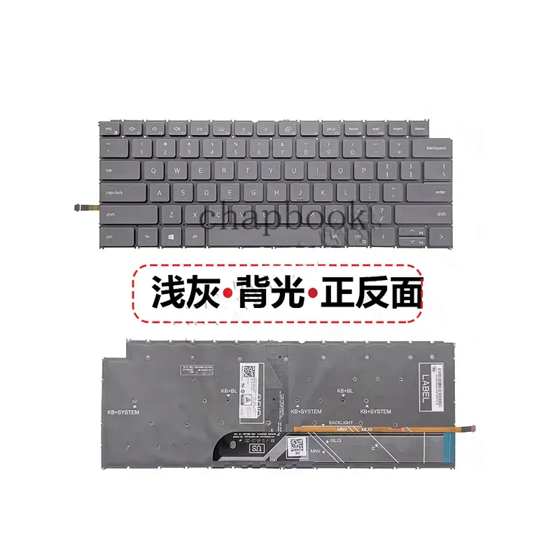 Imagem -03 - Teclado dos Eua para Dell Inspiron em 14 7420 7430 7415 7425 14 Plus 16 5620 7620 P171g001