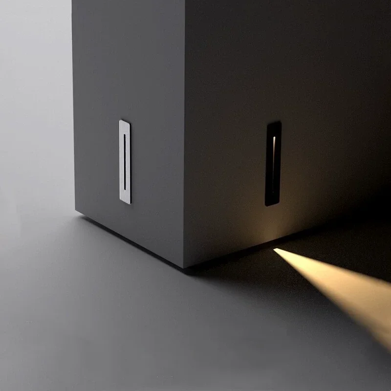 Recessed spotligh Led Wall Lamp Switch to Control Stair Case Light AC180-220V Step Lamp Corridor Lighting Indoor Wall Lighting