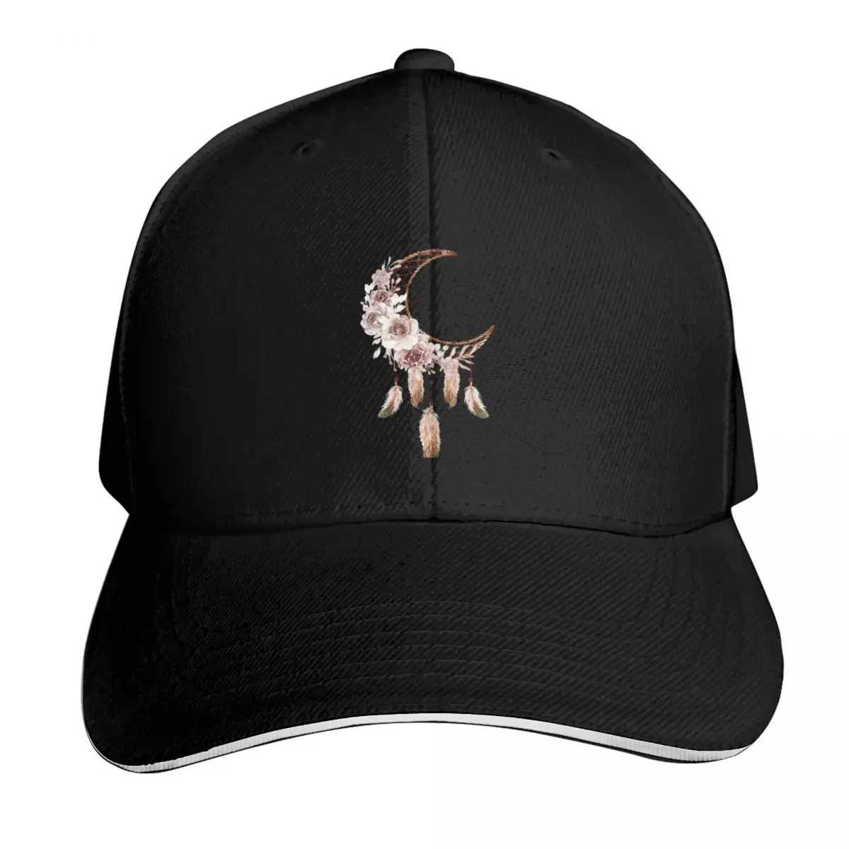 Flower Moon Waterproof Sticker,Stay Wild Moon Child Baseball Cap Men Women Casual Summer Sport Sun Cap