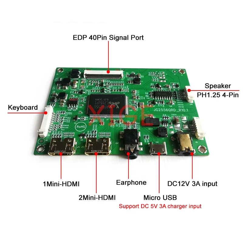 Driver Controller Board For B156HAN08.0 B156HAN08.2/3/4 Kit DIY 40 Pin EDP USB Micro 1920x1080 15.6