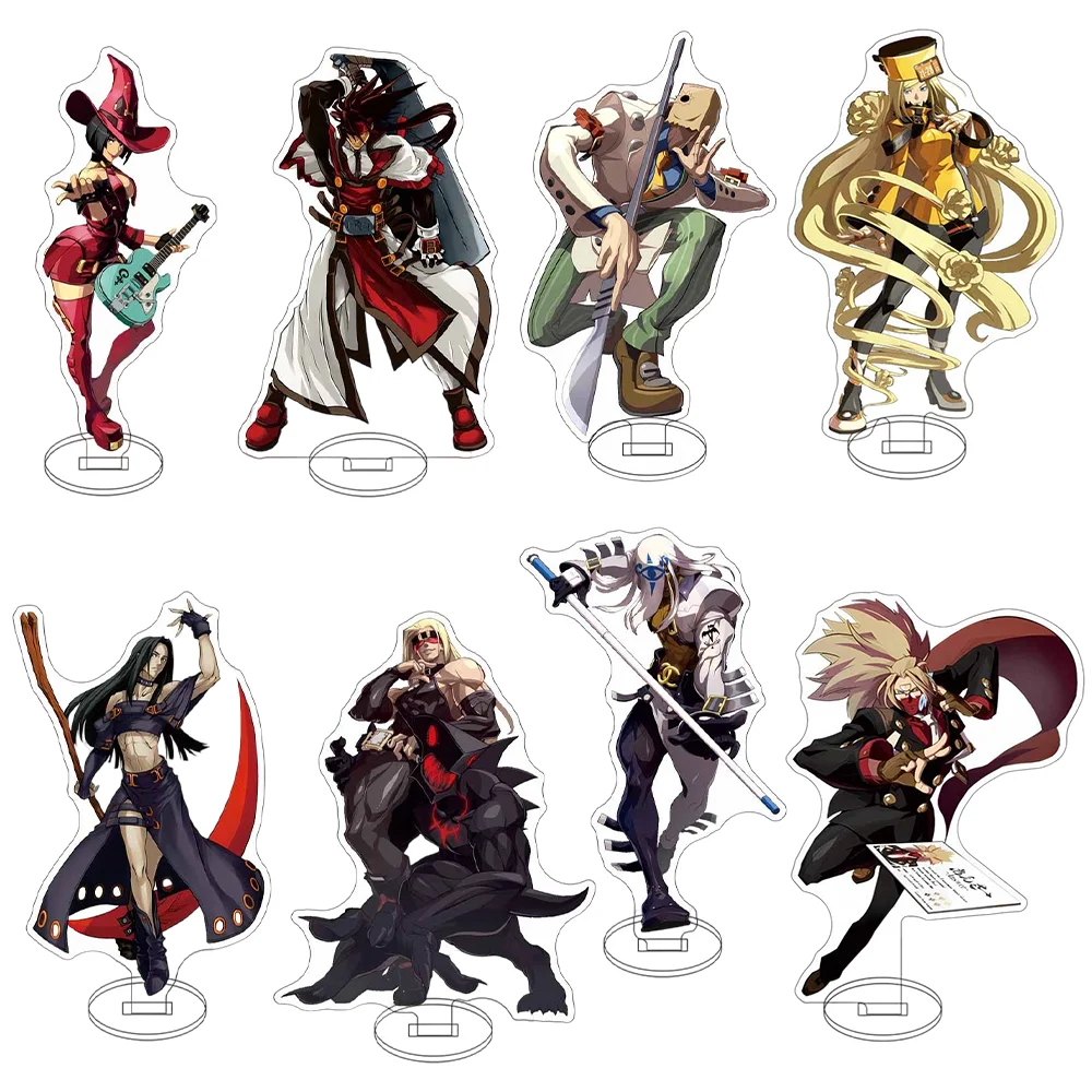 Аниме «Guilty Gear Strive: Двойные линейки» 15 см акриловая подставка Sol Badguy Sin Kiske многофункциональные украшения для фигурок праздничный подарок