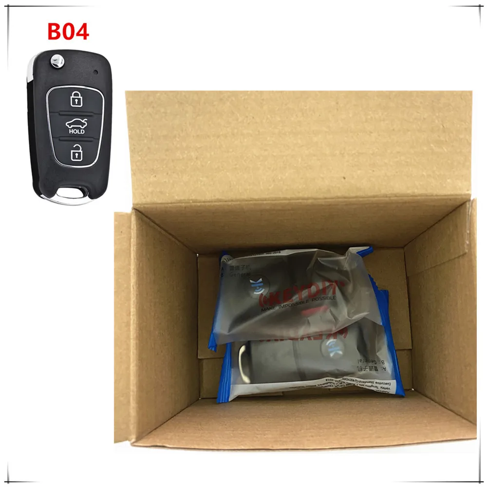 2PCS 3 Button For Hyundai Kia Style KEYDIY B04 KD Car Remote Smart Key Universal  For KD900/KD-X2 KD MINI/ URG200 Programmer