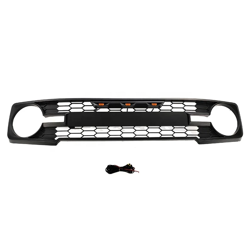 

Front Grille With Amber Light Raptor Style Bumper Grill For Ford Bronco 2021+