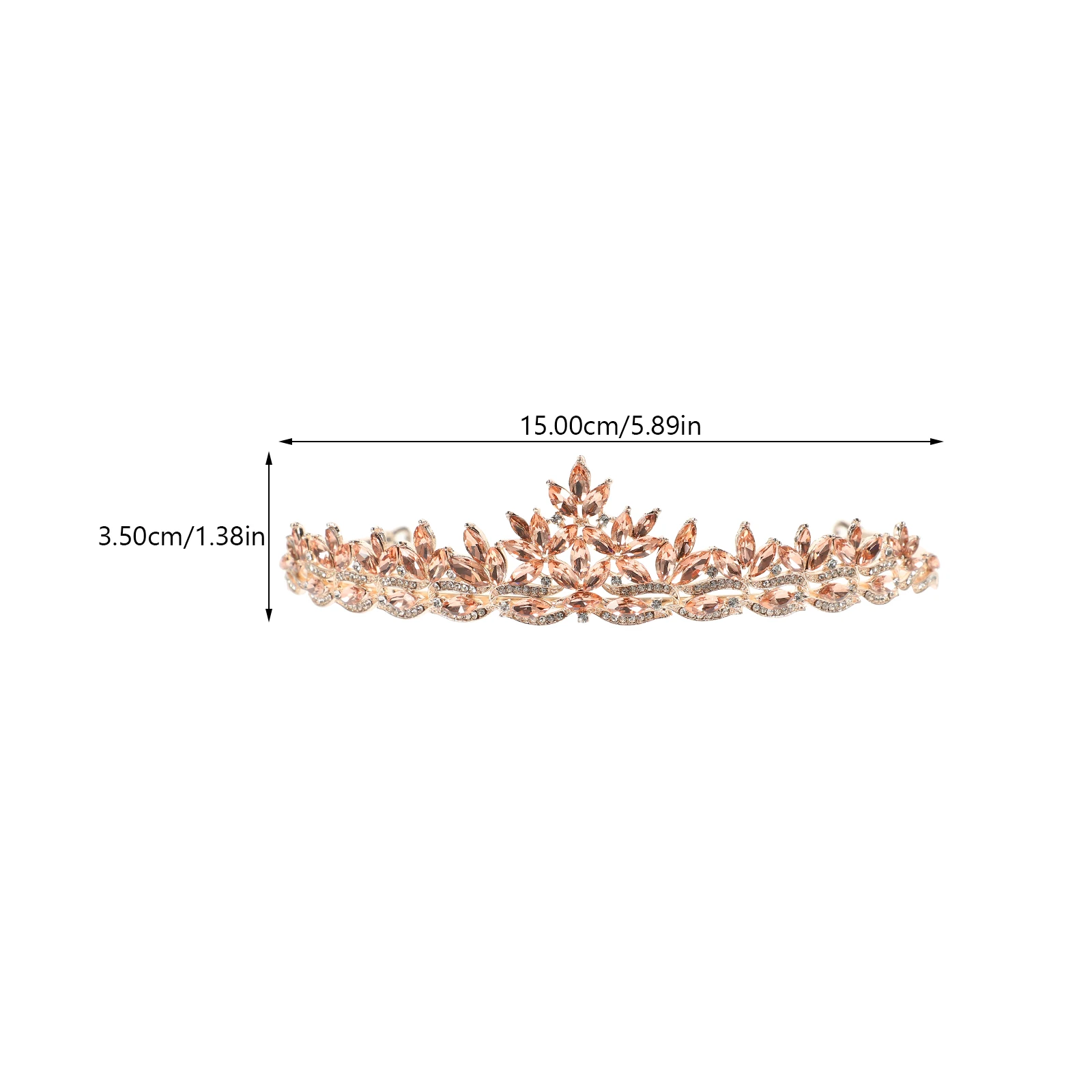 

Crystal Crown Headband Green Leaves Women Girls Wedding Decor Alloy Bands Hair Rhinestone Bridal Headdress Accessories Party