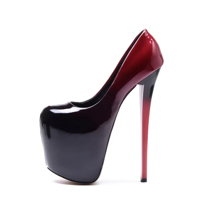 New High-heeled Shoes Woman Pumps Wedding Party Shoes Platform Women Shoes High Heels 11cm Suede Black Heels 2020 image 4