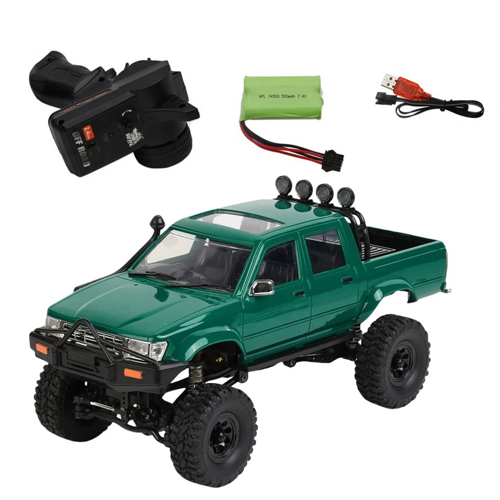 RC جيمي كارتوي WPL C64-1 أربع عجلات على الطرق الوعرة نموذج سيارة 1/16 2.4G التحكم عن بعد سيارات كهربائية لعب للأولاد لعبة الهدايا