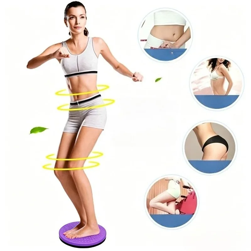 Disque de torsion de la taille violet – Entraînement portable sur le bureau, sans alimentation électrique, utilisation à la maison/au bureau.