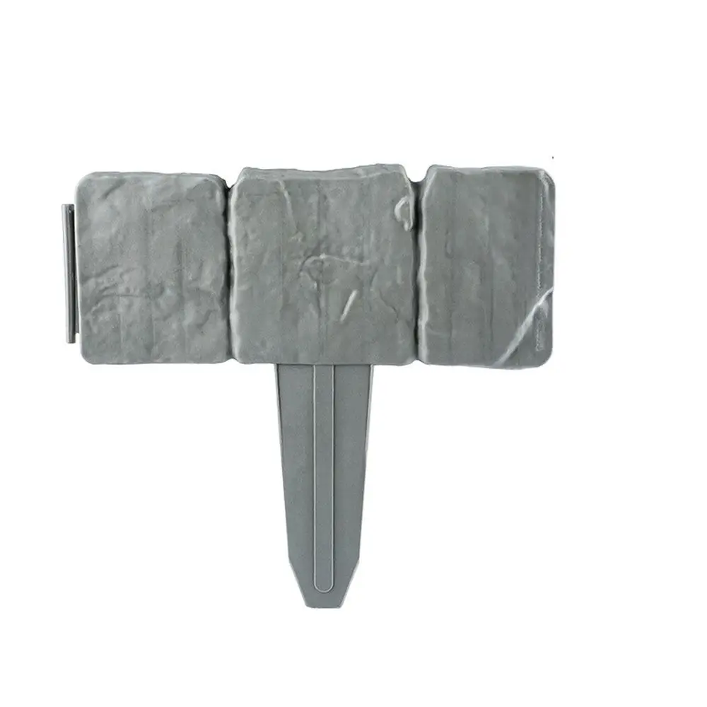 10Pcs Anti-corrosion Plastic Garden Fence Moisture-resistant Plastic Corrugated Fence Weatherproof Easy to Use