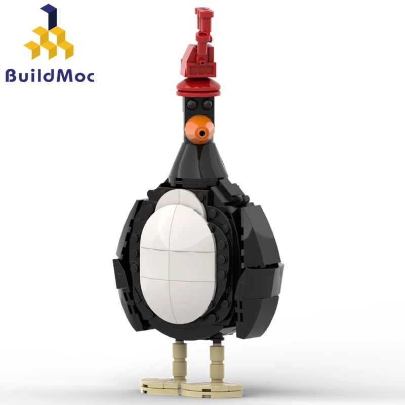 أفكار Buildmoc والاسد الكرتون البطريق الريش McGraw Gromited MOC ألعاب مكعبات البناء للأطفال أطفال هدايا 215 قطعة الطوب