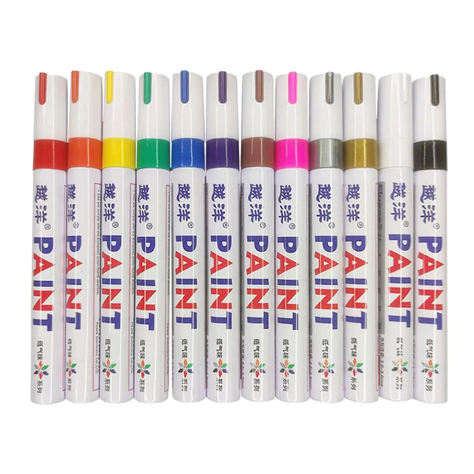 Oil Based Paint Markers Black Red Metallic Silver for Rock Canvas Wood Card Making Art