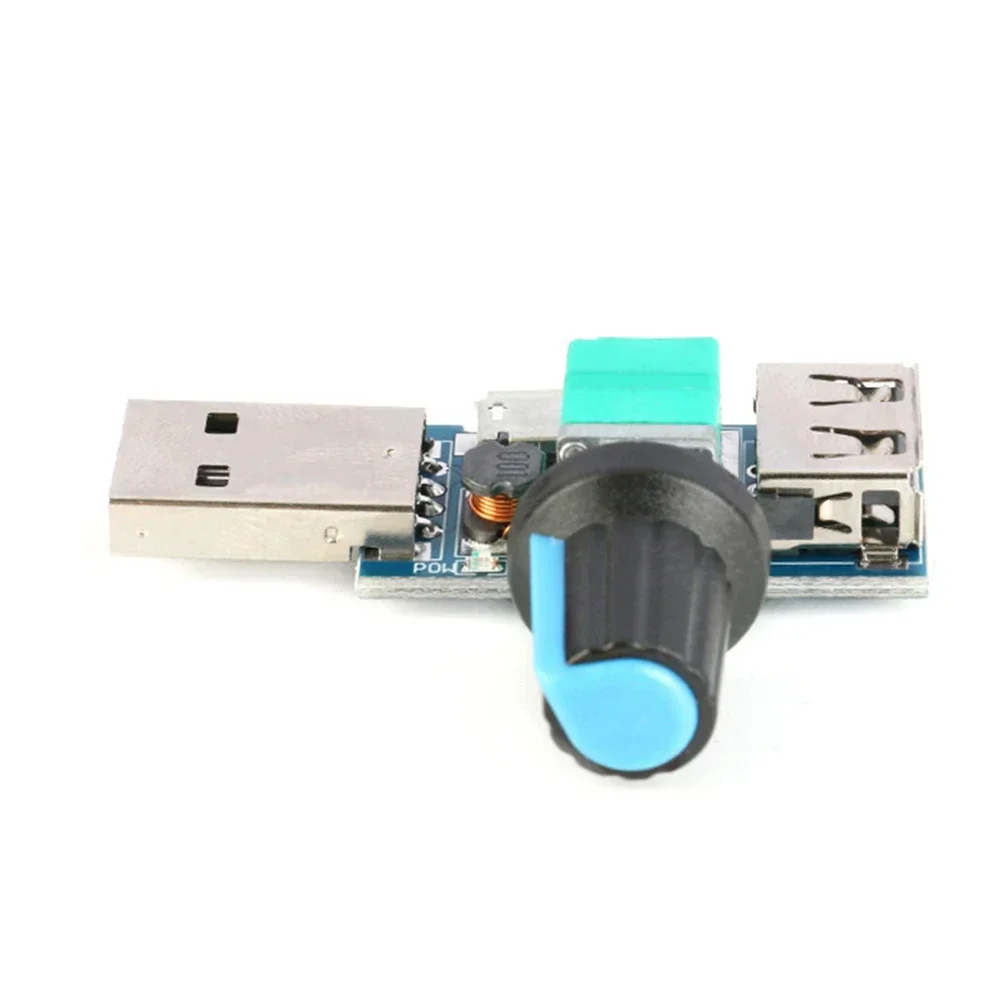1pcs USB Fan Speed Controller 5W USB Fan Speed Regulator Wind Speed Regulator With Switch Speed Control Module Power Tool Parts