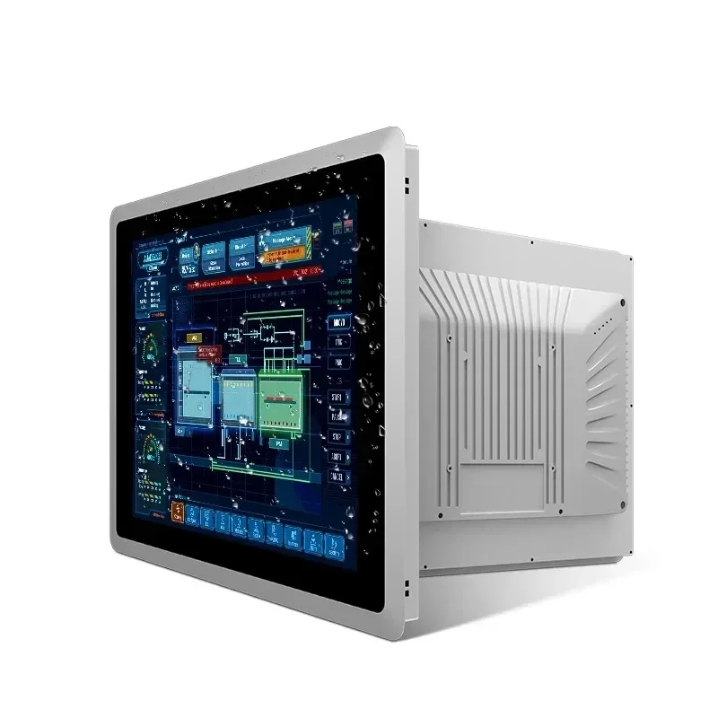 Fully Enclosed Ppc Ipc Ip65 Waterproof Fanless Embedded Touch Screen 15 Inch Panel Pc Industrial