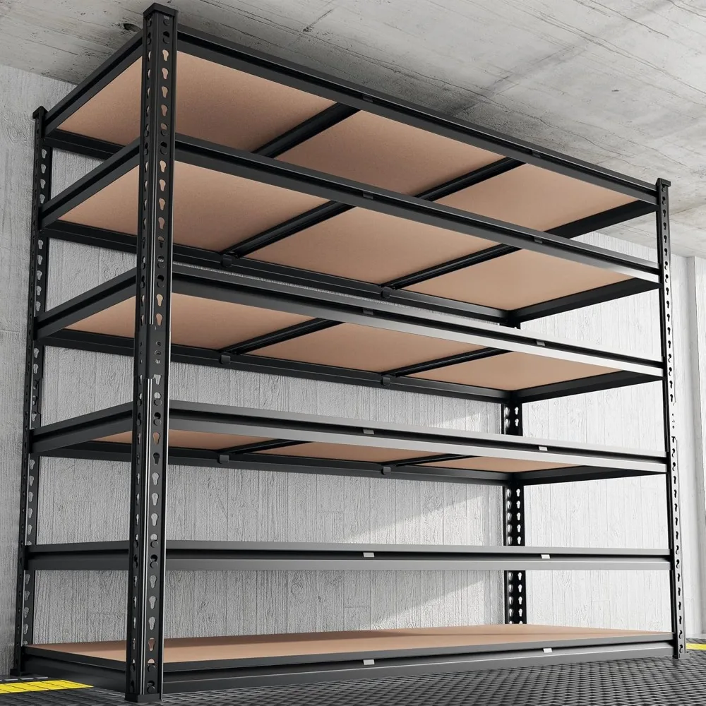 

6-Tier Adjustable Metal Shelving 84"H Load Capacity 3300LB Large-Capacity Garage Shelves for Storage Organization in，Customized