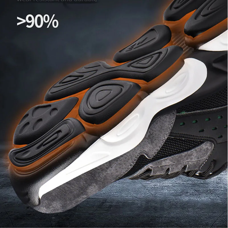 Protective Shoes Impact Puncture Resistant  Breathable Men's Work Shoes PU Soft sole Comfortable Safety Shoes