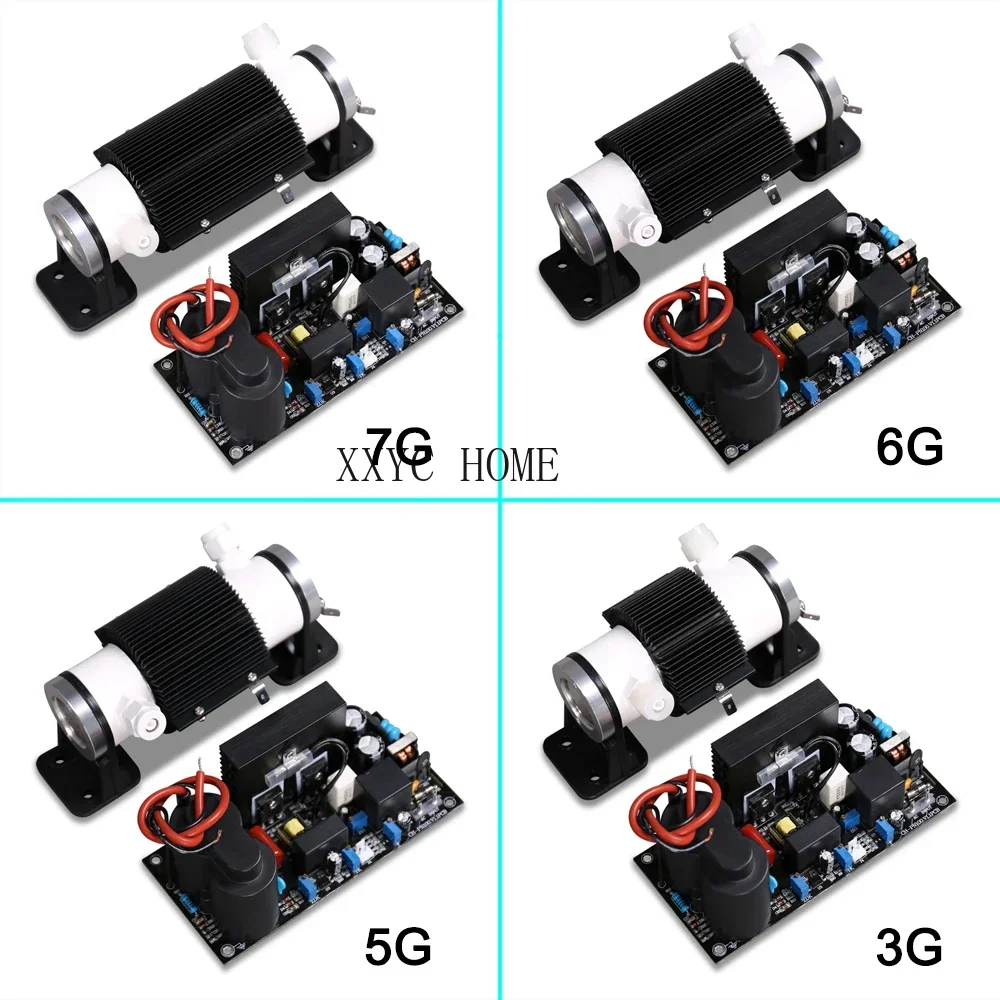 3g 5g 6g 7g Ozonizador! AC110V/220V DC12V/24V Ceramic Tube Ozone Generator with Potentiometer Water Ozonizer Air Purifier