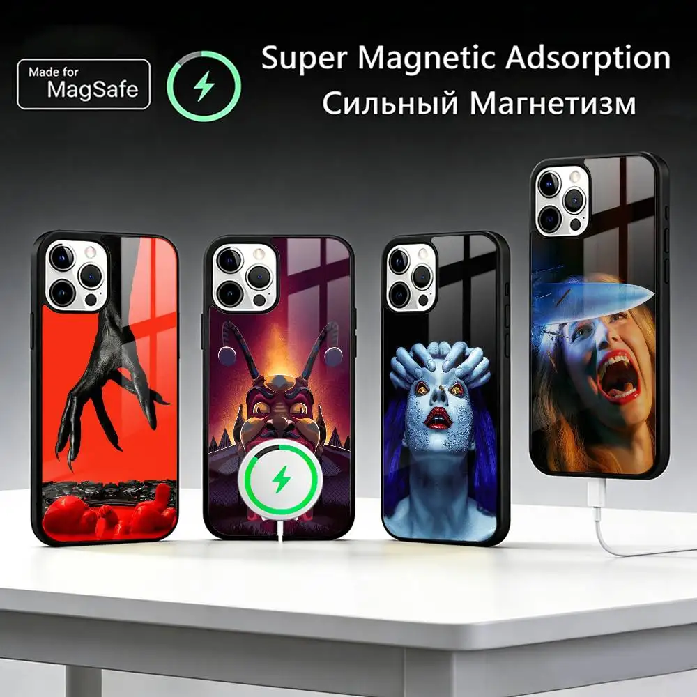 

A-American H-Horror S-Story Phone Case For iPhone17,16,15,14,13,12,11 Plus,Pro Max For Magsafe Wireless Charging
