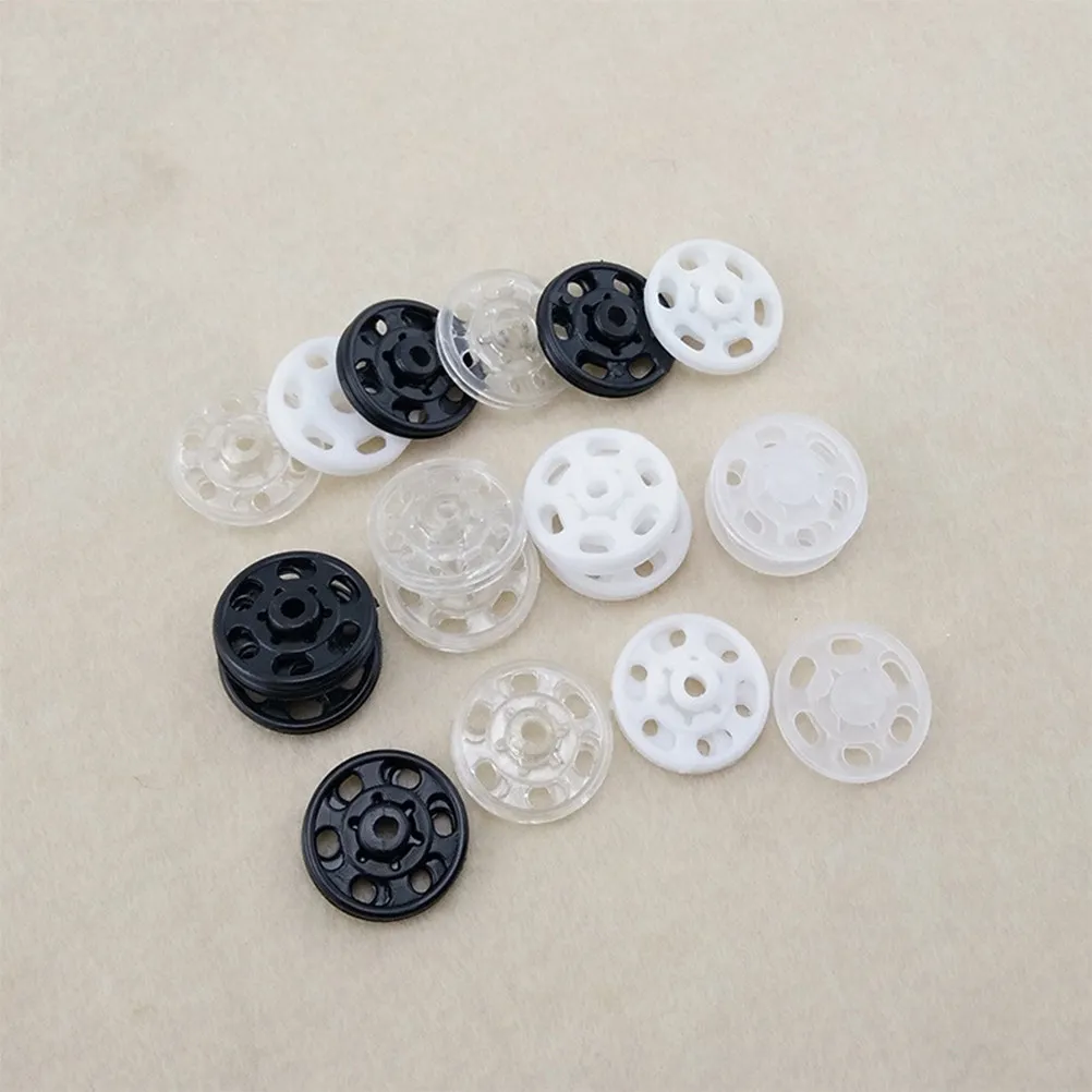 500Pcs High Quality Plastic Clothing Buttons 20Mm Invisible Transparent Round Buttons for Sewing T Shirt Making Scrapbook DIY