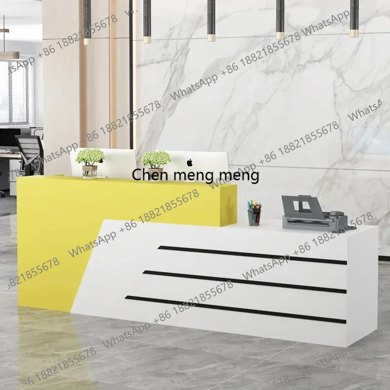 

Sales Shop Reception Desk Cafe Counter Medical Modern Reception Desk Market Counter Table Luxury Muebles Commercial Furniture