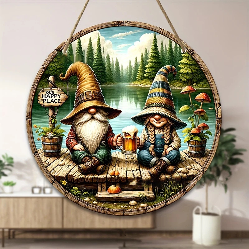 Décoration murale sur le thème de Noël, adaptée au bureau à domicile et aux vacances, pendentif en bois JO