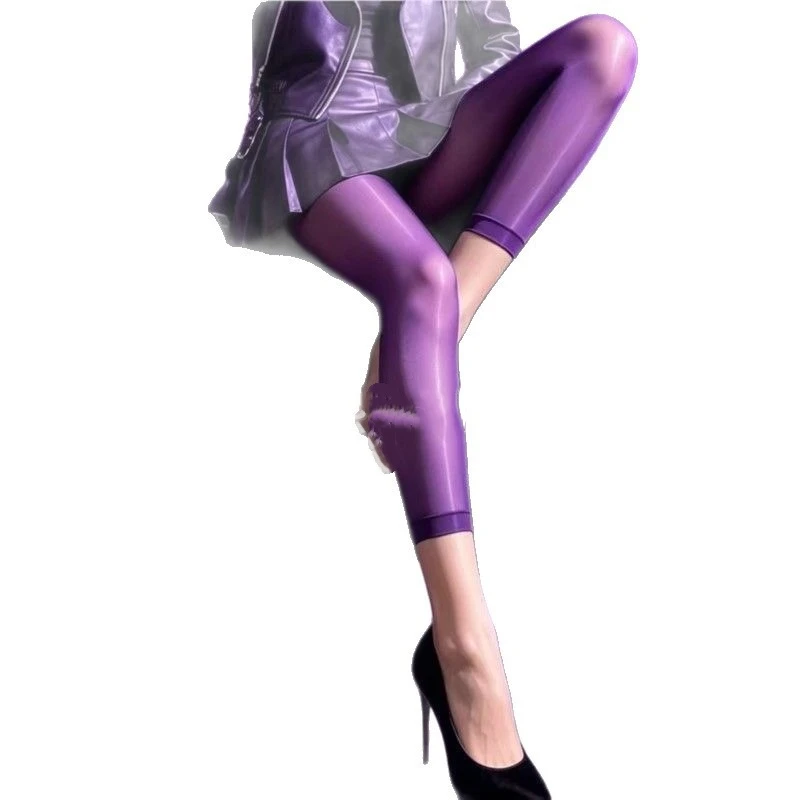 45-80KG 5PCS  Plus Size Horse Oil Pantyhose Women Tight Nine Ultra thin Silk Men Smooth 15d Ankle Pants High Quality  Wholesale