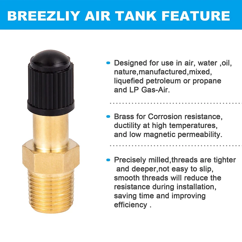 1/8 NPT 1/4 NPT Thread Brass Schrader Valve Connector Air Pump Tank Fill Valve Durable Hardware For Car Tire Quick Inflation Rep