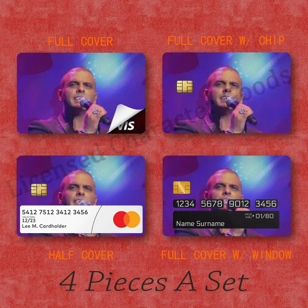 Eyal Golan Laser Film Card Skin Sticker Fanart Card 54x85mm Custom Chip Cutout Full Wrap Half Cover