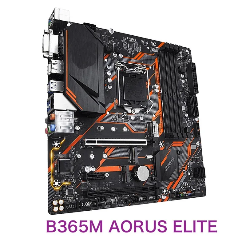 For Gigabyte B365M AORUS ELITE Motherboard LGA 1151 DDR4 Micro ATX Mainboard 100% Tested OK Fully Work Free Shipping