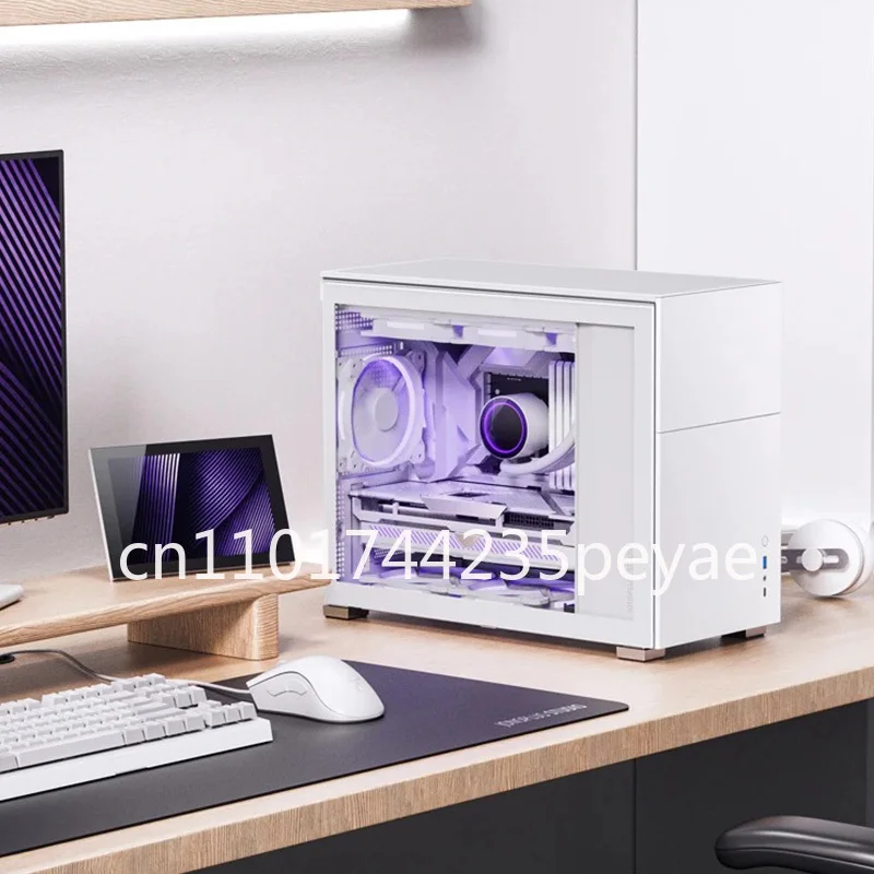 MATX Screen Case D31 Compact Desktop IATX Desktop Case MESH Glass Side Through Case