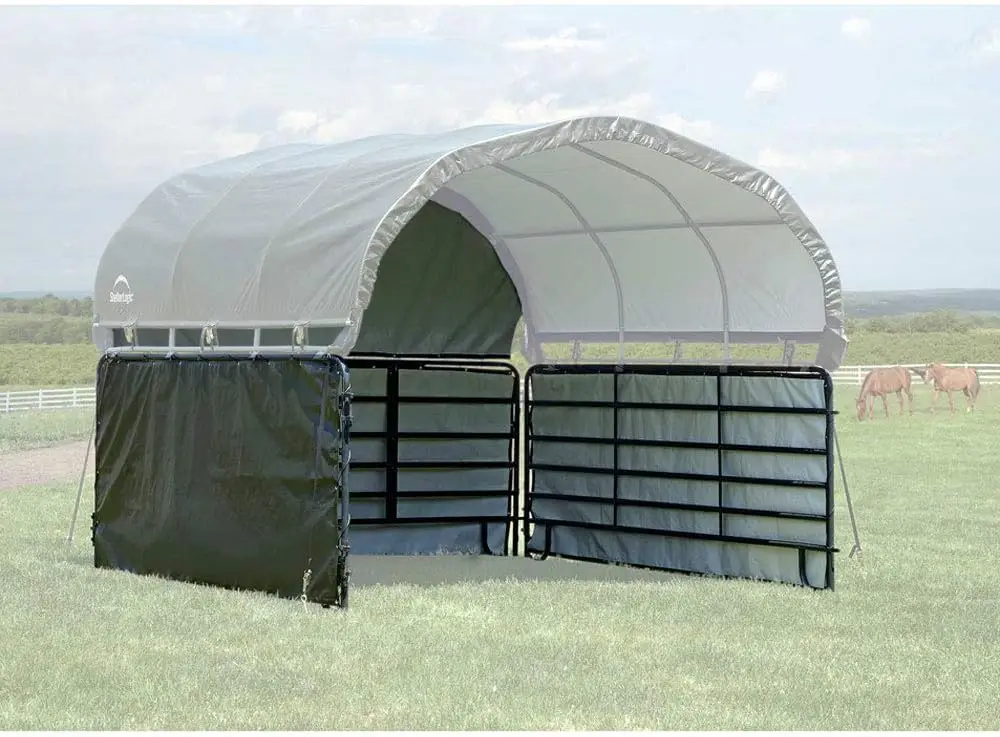 12’x12’ Equine, Livestock and Agricultural Corral Shelter Enclosure Kit (Corral Panels and Corral Shelter Not Included)