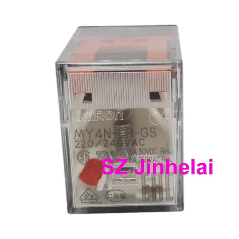 10pcs Authentic Original Omron Miniature Power Relay MY2N-CR-GS MY4N-CR-GS 200/220VAC 220/240VAC 110VAC