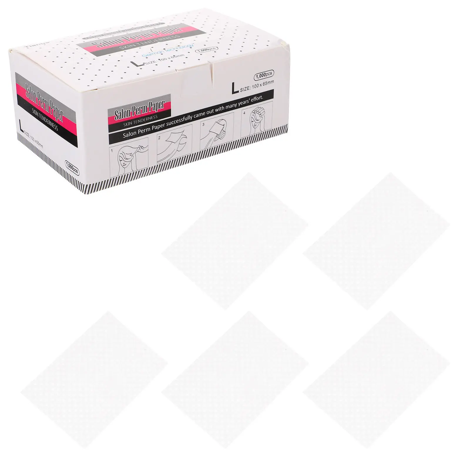 

1000 Sheets Hair Perm Paper Professional Breathable Perm Sheet for Home Salon Use Hair Styling Accessory Perming Tool