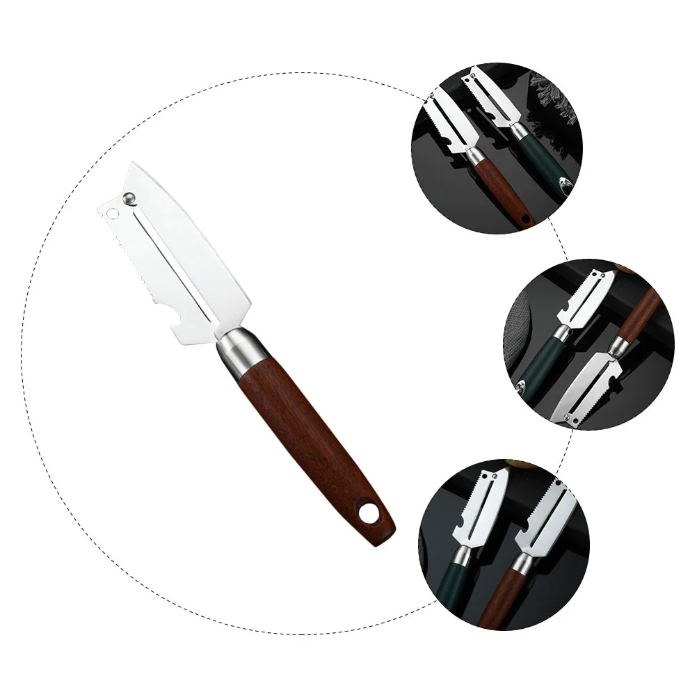 Metal Stainless Steel Peeler Potato Peelers Paring Knife 232X41X2CM Wooden Carrot for Kitchen