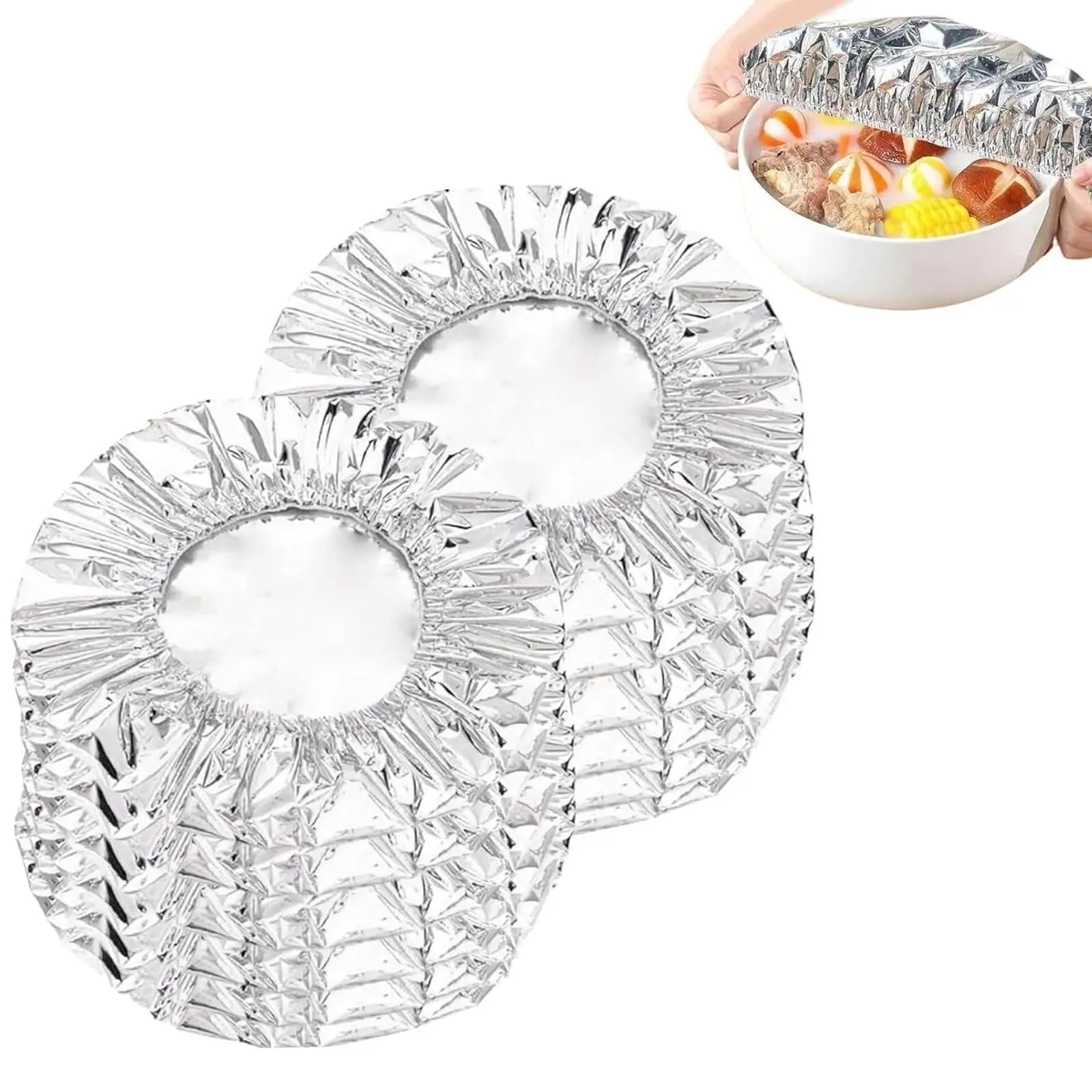 Huishoudelijke food grade herbruikbare aluminiumfoliefilm voor warmte-isolatie en warmtebehoud Geschikt voor oven-afhaalpicknick