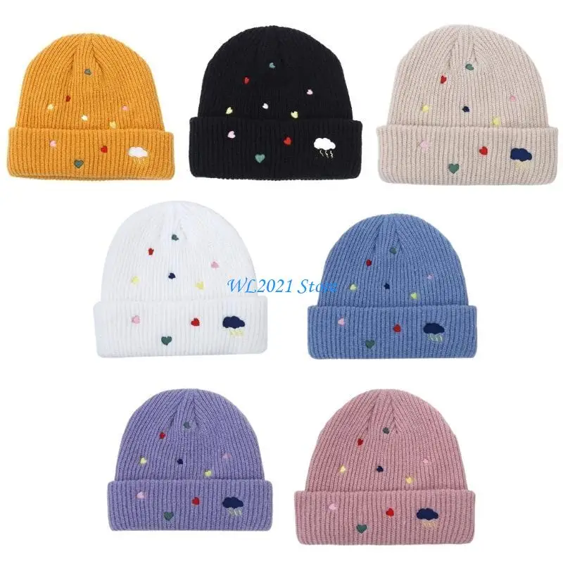 

G5GC Handcrochet Boys Girl PullOver Hat Soft Warm Hats Breathable Winter Cap