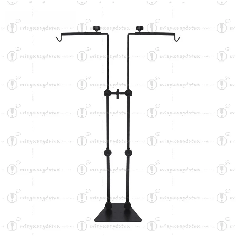 

Dual Arm Reptile Lamp Stand 3-Gear Adjustable Height Floor Basking Light Holder for Tortoise Lizard, Hanging 2 Lampshades