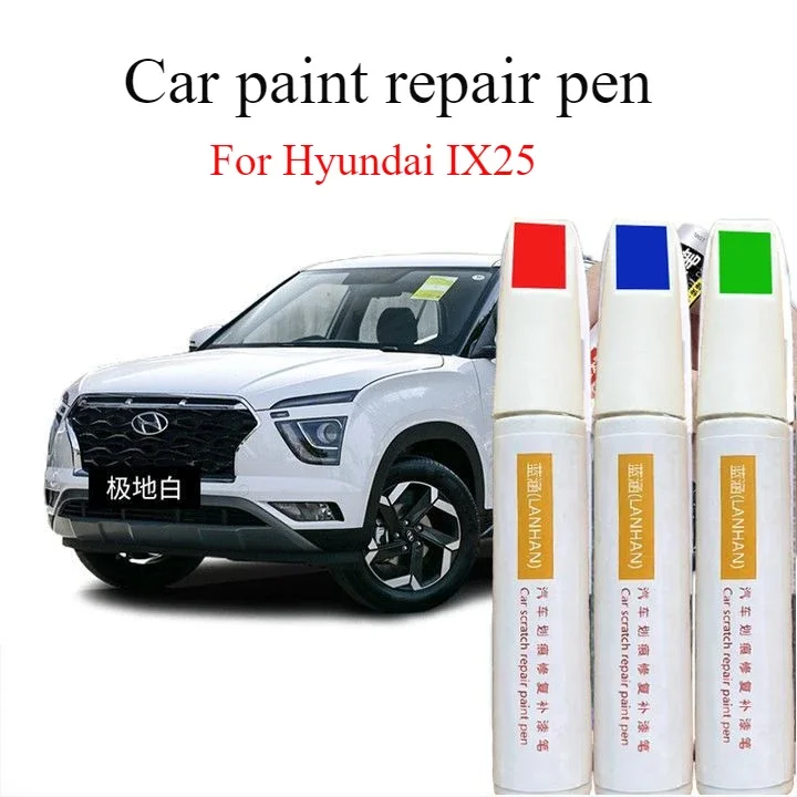 For Hyundai IX25 special car paint pen polar white original surface  artifact point paint pen