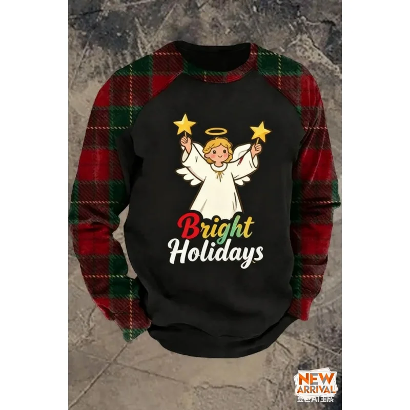 ثلاثية الأبعاد مطبوعة عيد الميلاد منقوشة البلوز للرجال النساء سانتا كلوز نمط هوديي عادية كم طويل البلوفرات الجولة الرقبة هوديس