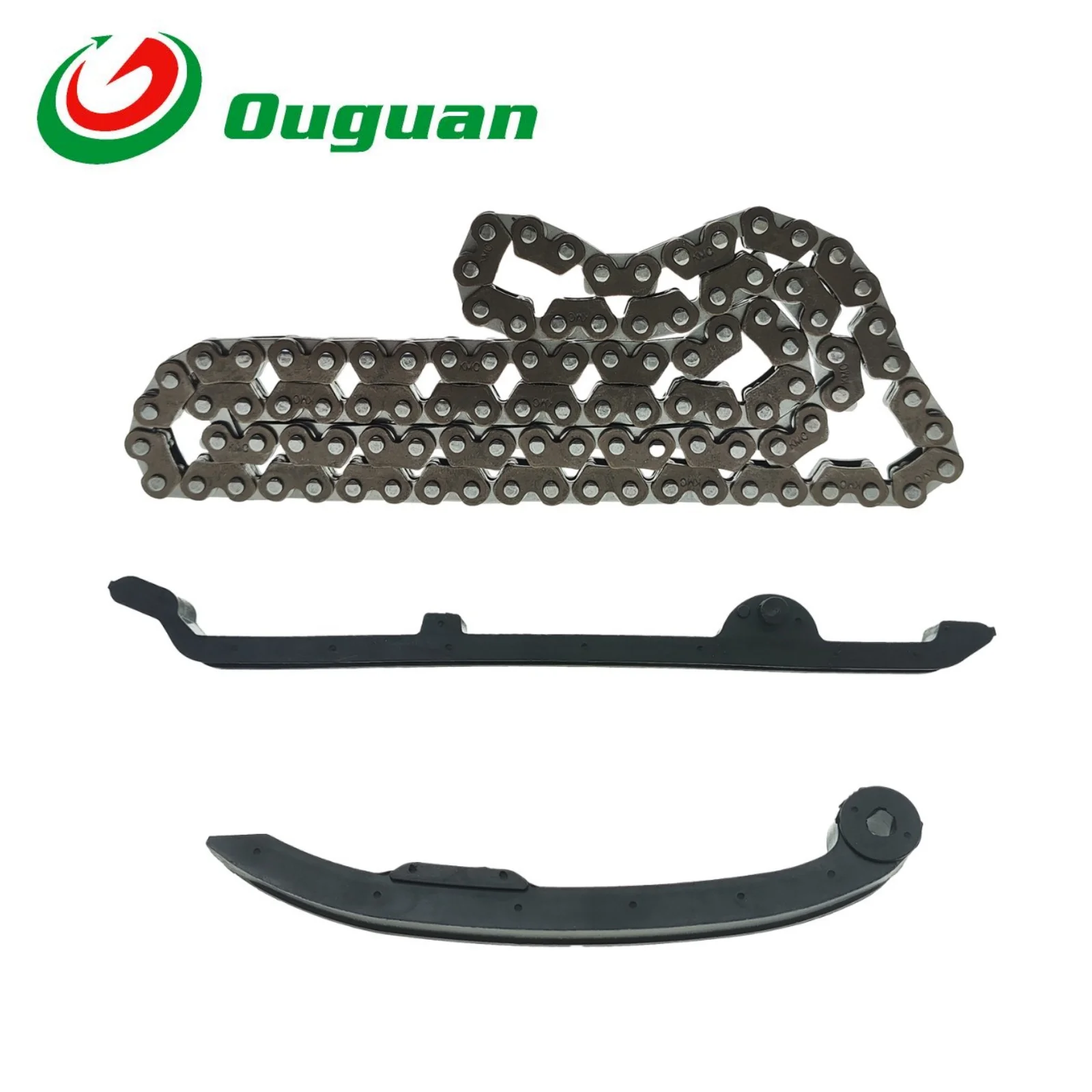 

ouguan 2*3 100L for Haojue HJ125-2 HJ150-2 HJ 125 150 125cc 150cc 100Links Cam Timing Chain Tensioner Guide Plate Set