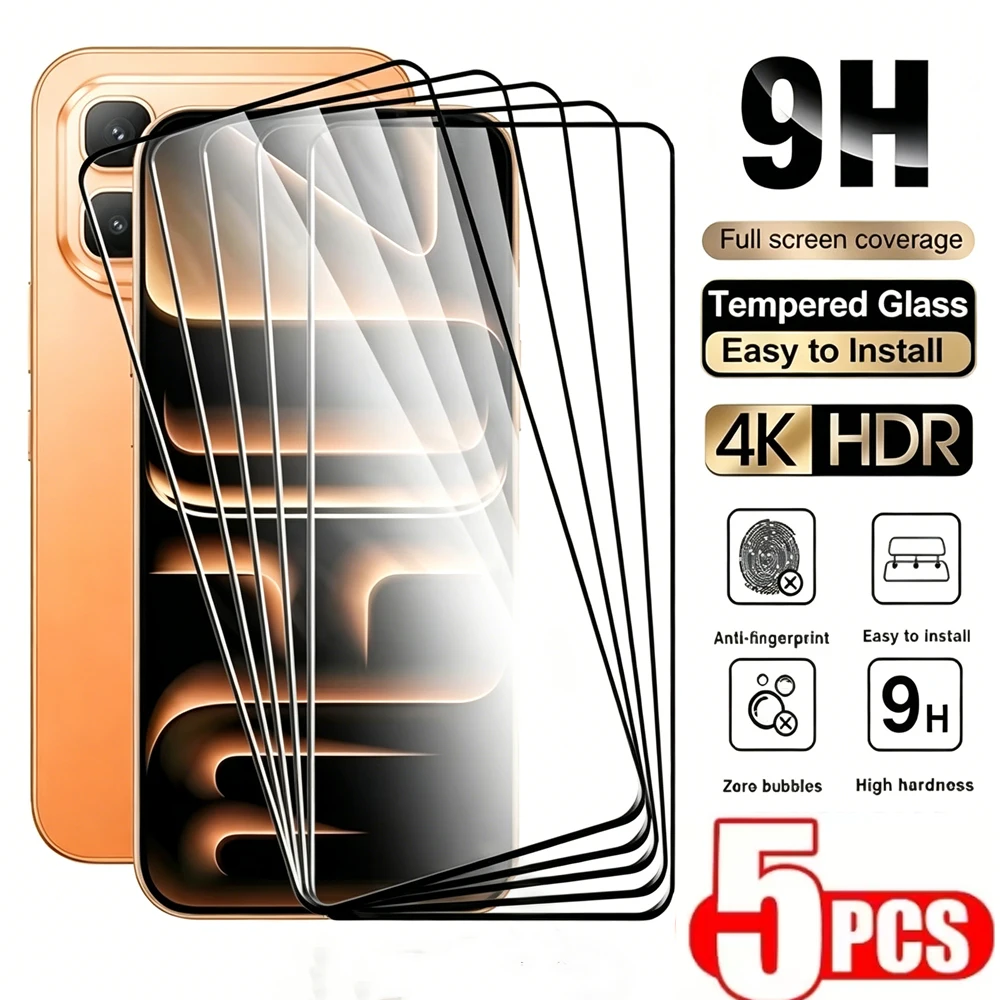 

5/1Pcs HD Screen Protectors For Poco M7 F7 F5 Pro F6 Pro F7 Pro X6 Pro X7 Pro M6 Pro C65 X5 M5 C40 C55 M7 Pro F3 Tempered Glass