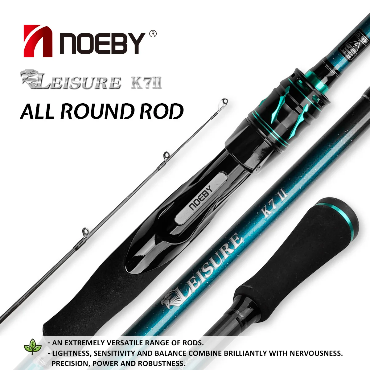 

Noeby K7 Spinning Casting Fishing Rod 2.13m Fast Action 7-28g 10-40g Lure Weight High Quality Freshwater Sea Fishing Rods